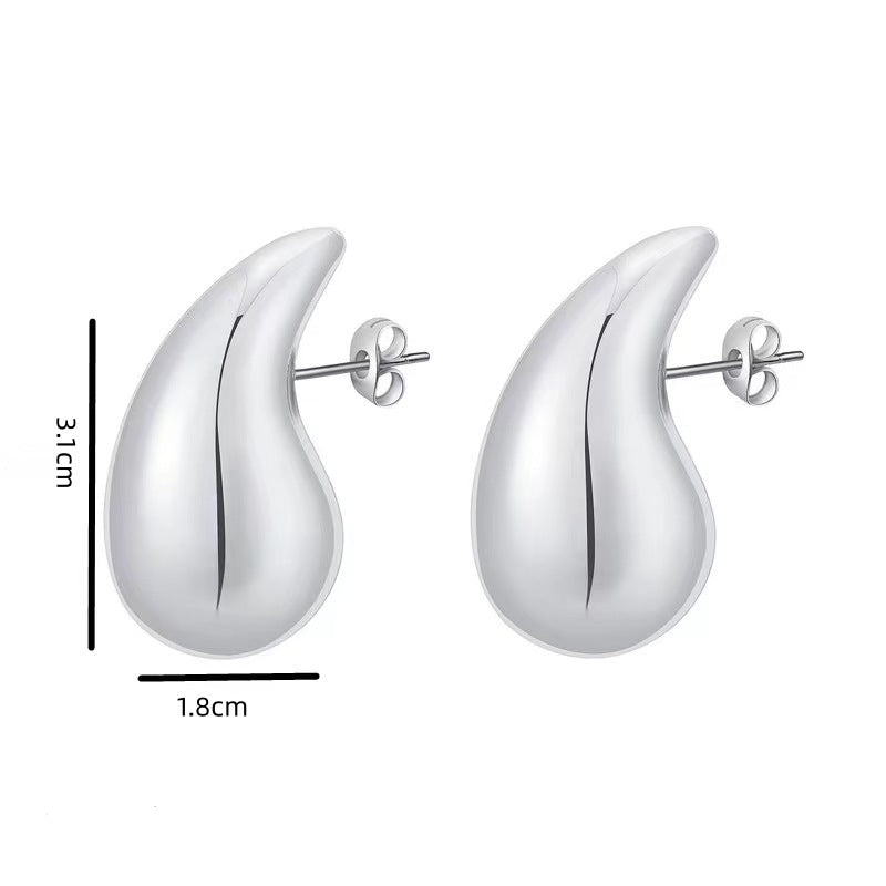 Lightweight Teardrop Highlight Earrings