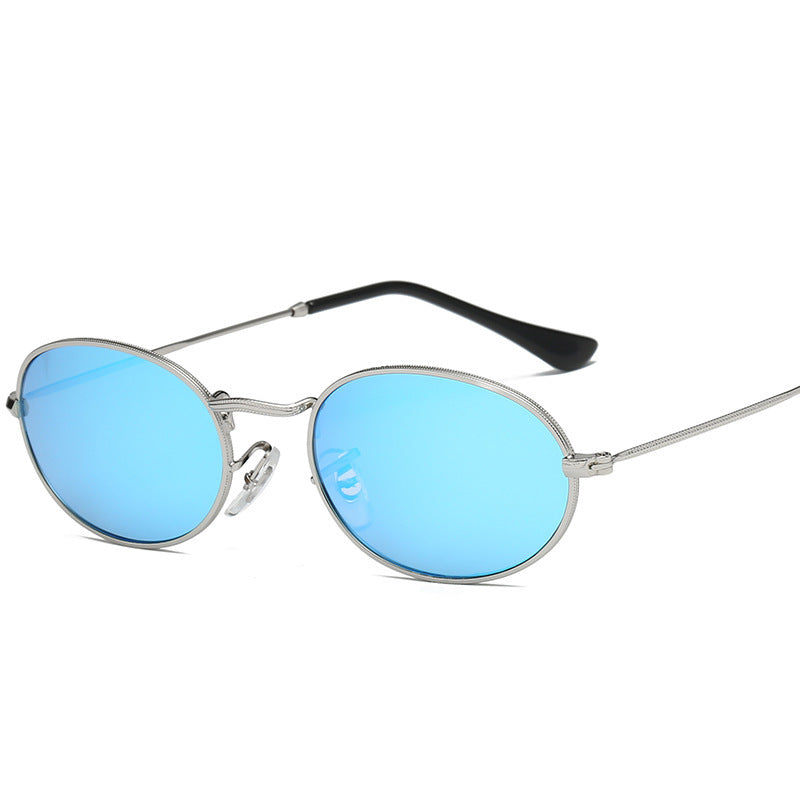 Luxury Oval Sunglasses for Women – Stylish Metal Round Frame Fashion Eyewear