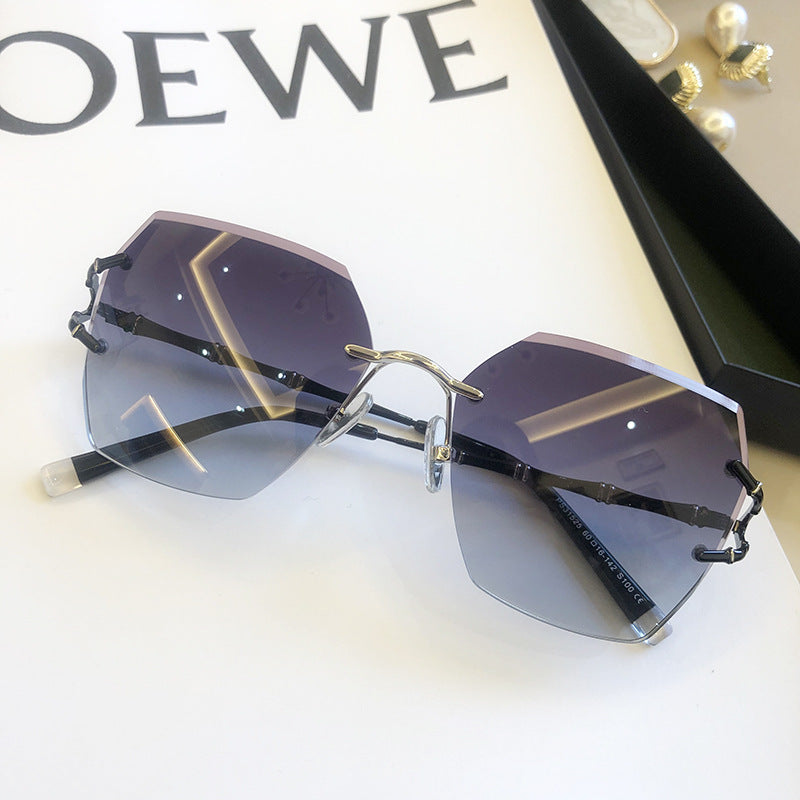 New Rimless Cut Edge Sunglasses