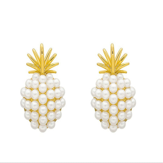 Pineapple Pearl Earrings