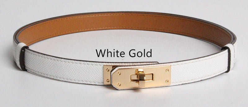 Gold Buckle Thin Belts