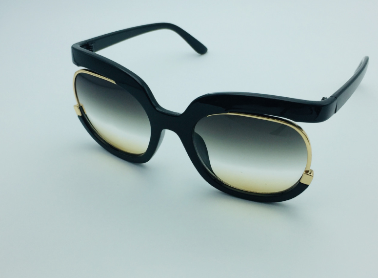 Cat Eye Half Frame Sunglasses