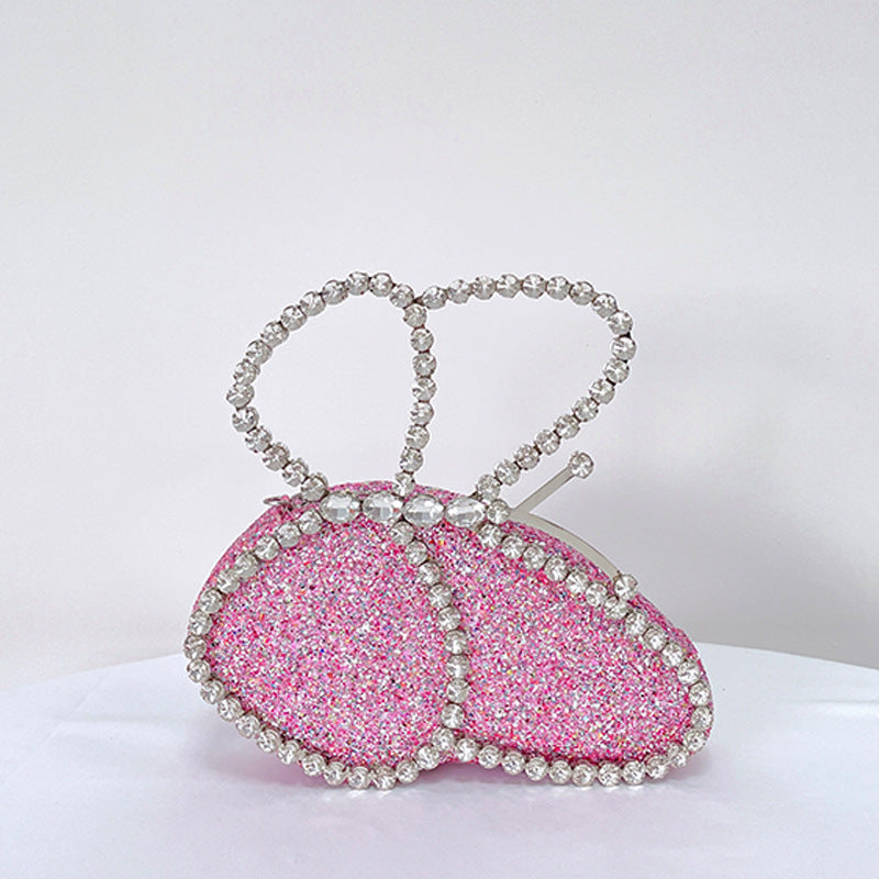 Rhinestone Butterfly Handbag