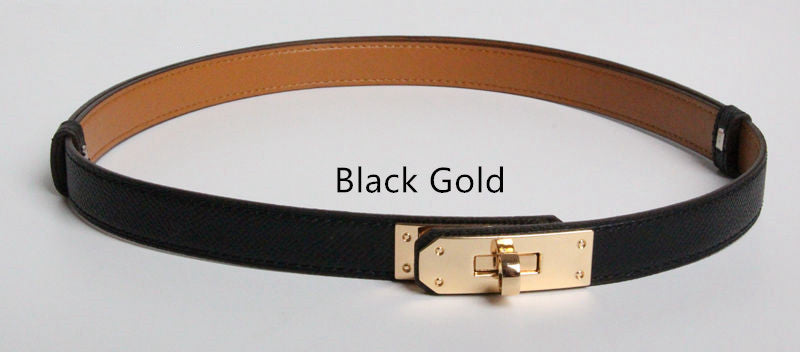 Gold Buckle Thin Belts