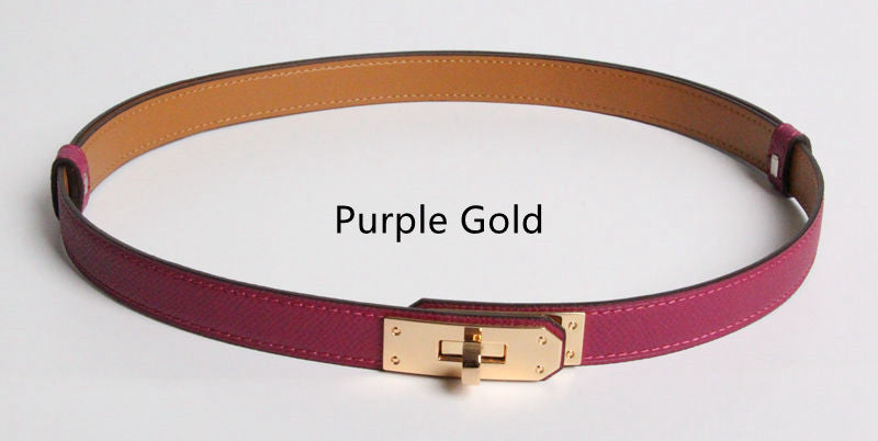 Gold Buckle Thin Belts