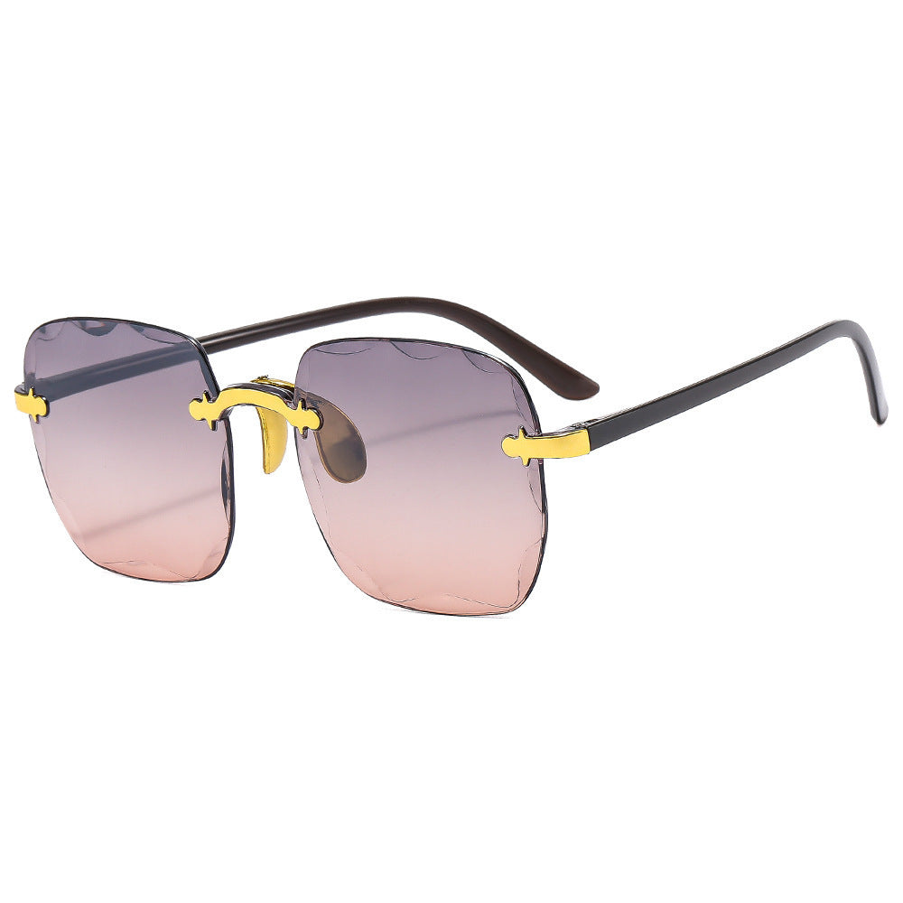 Stylish and Modern Frameless Sunglasses – Elegant Design for Women