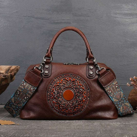 Retro Handmade Leather Handbag