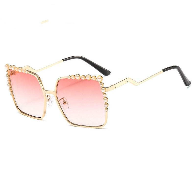 New Luxury Pearl Framed Sunglasses