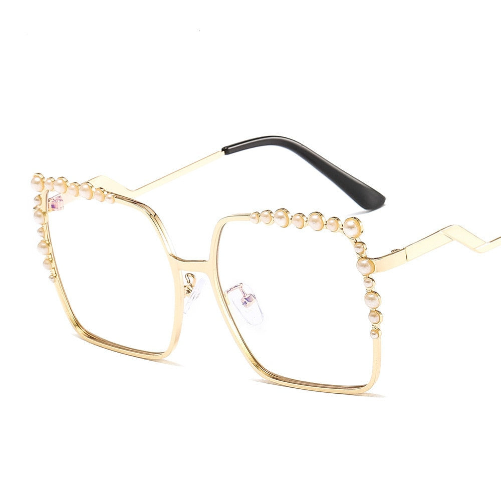 New Luxury Pearl Framed Sunglasses