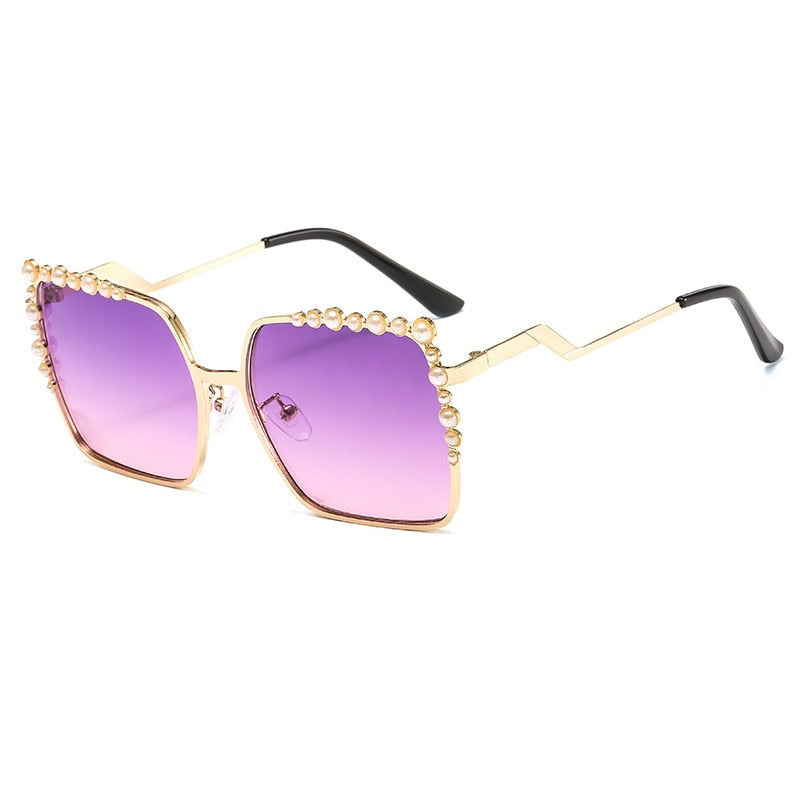 New Luxury Pearl Framed Sunglasses