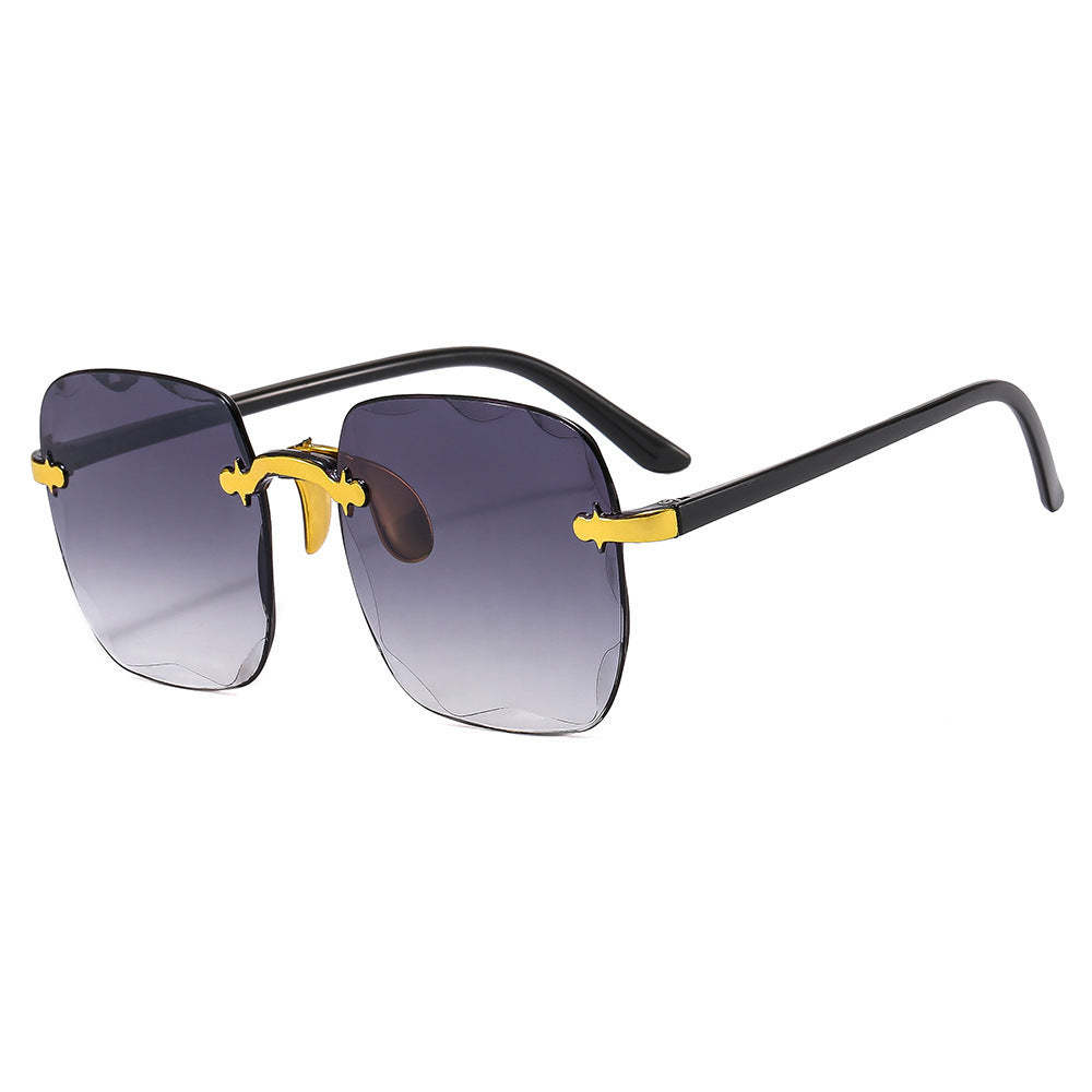 Stylish and Modern Frameless Sunglasses – Elegant Design for Women