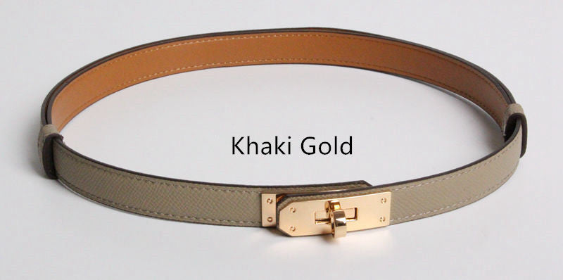 Gold Buckle Thin Belts