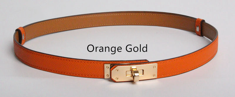 Gold Buckle Thin Belts